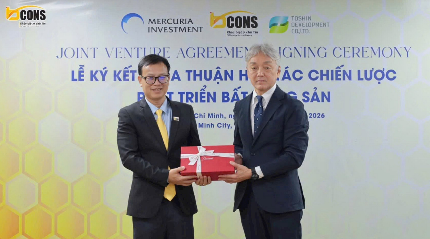 Bcons hợp tác Toshin Development